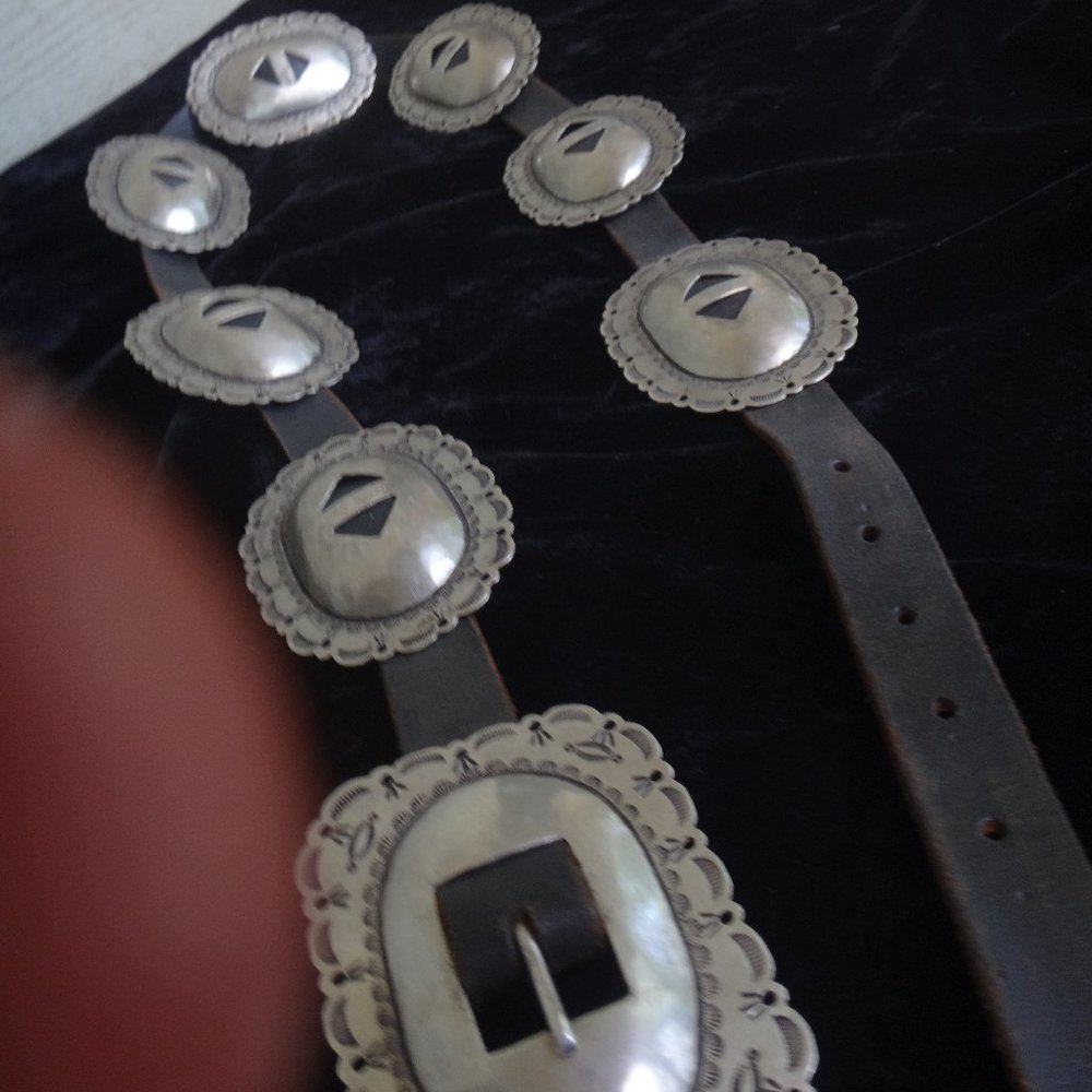 First Phase Silver Concho Belt